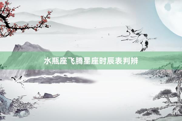 水瓶座飞腾星座时辰表判辨