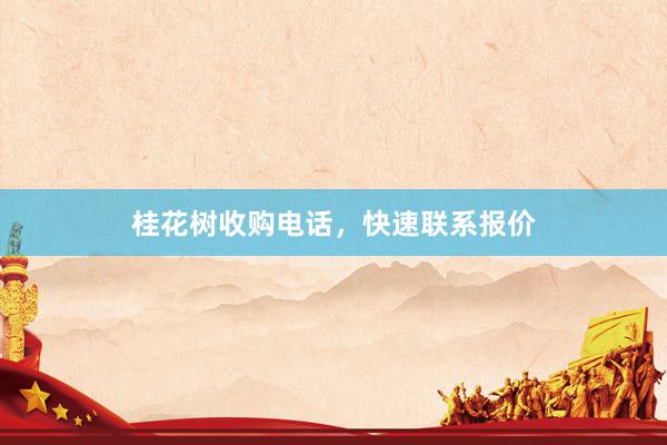 桂花树收购电话，快速联系报价